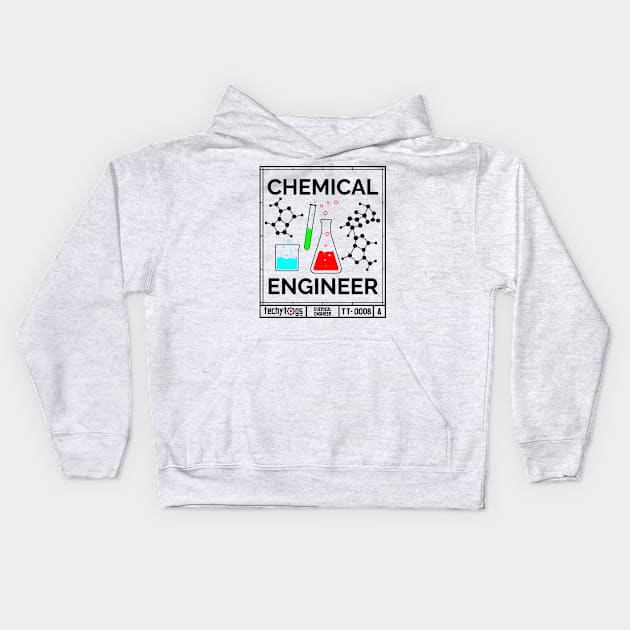 Chemical Engineer Kids Hoodie by techy-togs